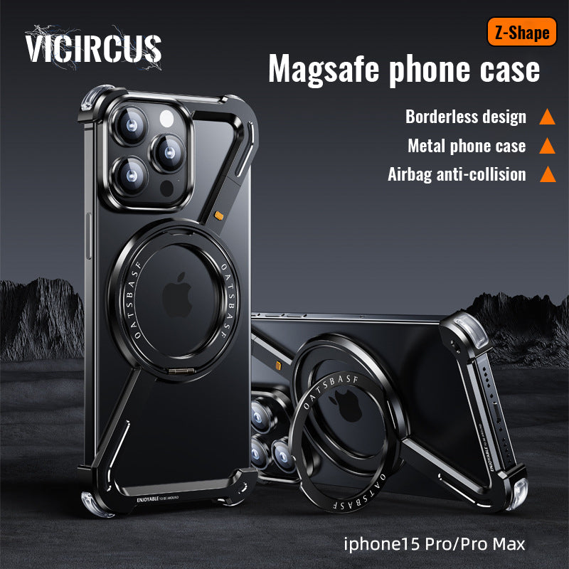 Z-Shaped All-Inclusive Hollow Metal Frame Mobile Phone Case