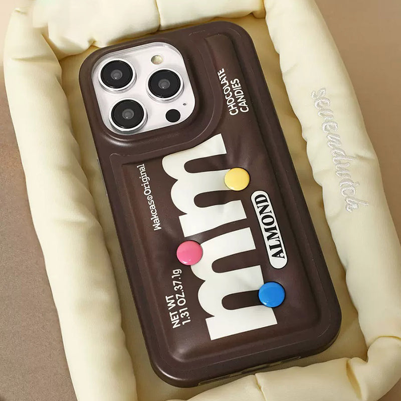 Chocolate Candy-Imd Double-Layer Pattern Built-In Craft Mobile Phone Case-WK08