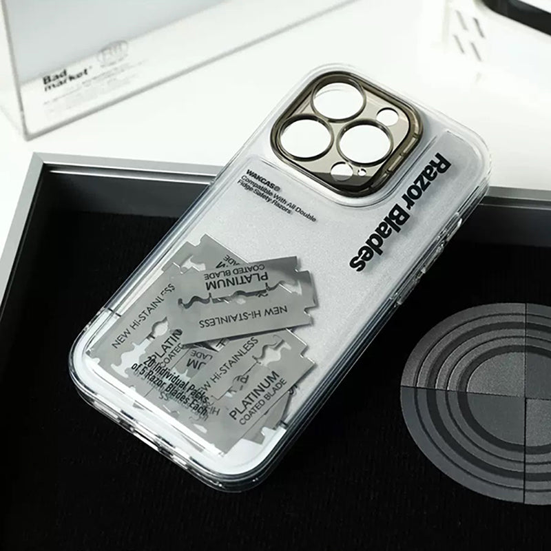 "Blade" Electroplated Sheet-Imd Double-Layer Process Mobile Phone Case-WK09
