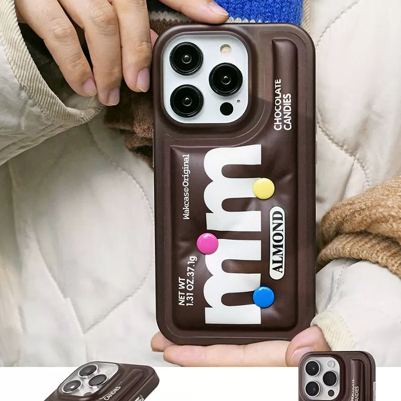 Chocolate Candy-Imd Double-Layer Pattern Built-In Craft Mobile Phone Case-WK08