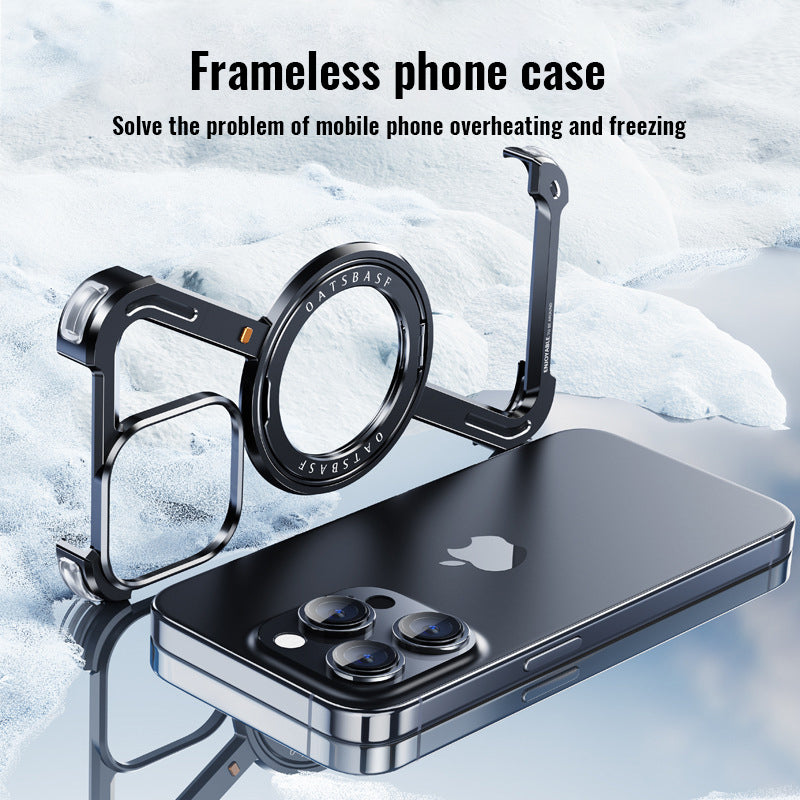 Z-Shaped All-Inclusive Hollow Metal Frame Mobile Phone Case