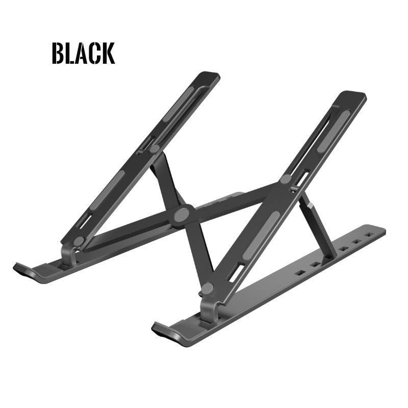 Supporto portatile pieghevole in lega di alluminio per laptop con raffreddamento e sollevamento-N3