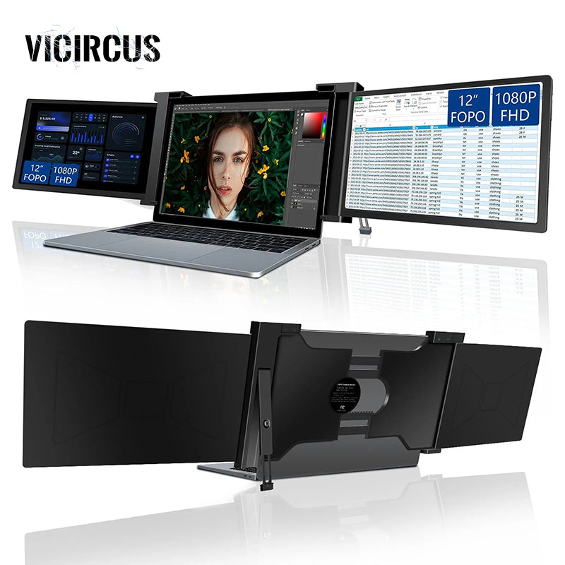 FOPO Air 12 pollici Monitor triplo per laptop-S12