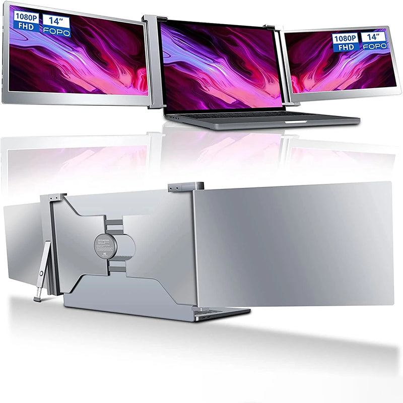 FOPO Max 14 pollici Monitor triplo per laptop-S14
