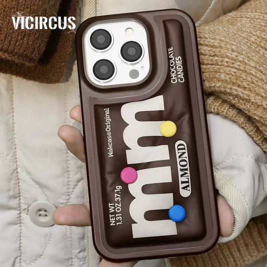 Chocolate Candy-Imd Double-Layer Pattern Built-In Craft Mobile Phone Case-WK08