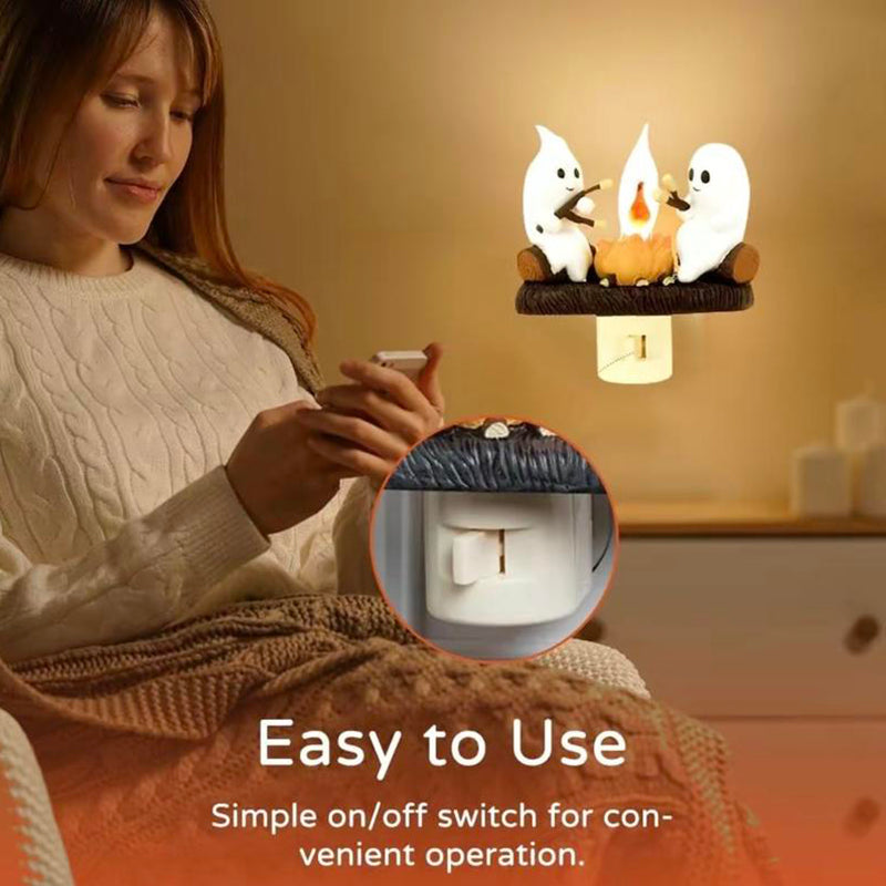 🎃Ghost Campfire NightLight-GB01