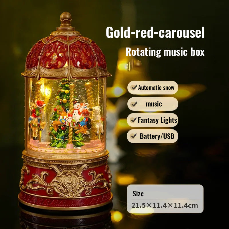 Christmas Rotating Crystal Music Box-X002