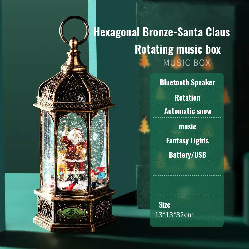 Christmas Rotating Crystal Music Box-X002